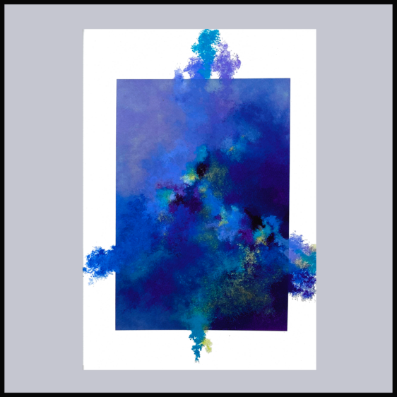 "Azulón Errante" es una obra abstracta que capta el dinamismo del azul en constante flujo. El color parece entrar y salir de la composición, evocando el movimiento del agua y la luz. Esta pieza es ideal para quienes buscan una obra que transmita calma y profundidad en cualquier espacio.